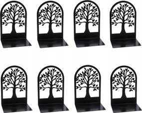 Könyvtámasz Csúszásgátló Fém Fekete Könyvtámasz Állvány 8 Db