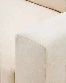 Bézs zsenília sarokkanapé (bal oldali-heverő résszel) Alea – Kave Home