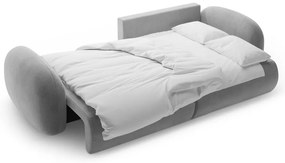 Sötétszürke bársony kinyitható-tárolóhelyes sarokkanapé Tonale – Cosmopolitan Design