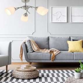 Felületre szerelhető csillár DONNA 3xE27/60W/230V nikkel