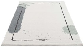 Krémszínű szőnyeg gyerekszobához, zöld mohával Szélesség: 80 cm | Hossz: 150 cm