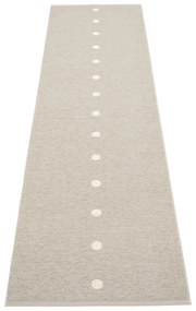 Bézs-krémszínű kültéri-beltéri futószőnyeg 70x280 cm Peg Linen Vanilla – Pappelina