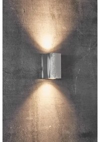 Nordlux - CANTO kültéri fali lámpatest 2xGU10/28W/230V IP44 ezüstszínű