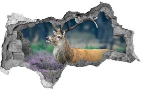 3d lyuk fal dekoráció Deer levendula nd-b-52700741