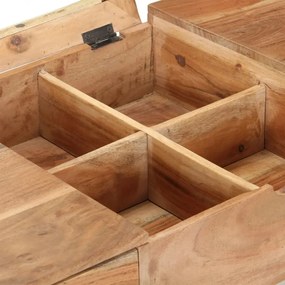 tömör akácfa fésülködőasztal tükörrel 112 x 45 x 76 cm