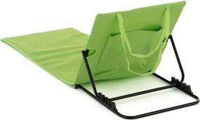 Állítható strandszőnyeg háttámlával 2 db zöld
