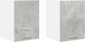 vidaXL Függő szekrény 2 pcs Beton szürke és fehér 30 x 31 x 40 cm