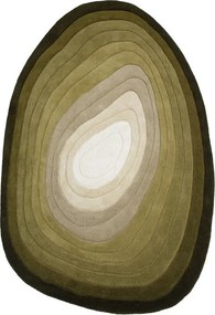 Zöld kézi szövésű gyapjú szőnyeg 160x230 cm Puddle Ombre – Flair Rugs