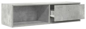 betonszürke szerelt fa TV-szekrény 100x31x25,5cm