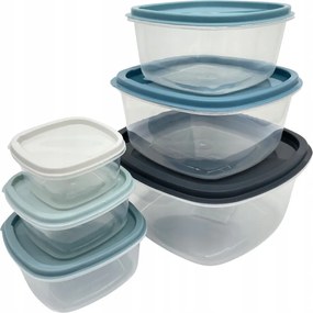 Ételtároló Doboz Készlet Fedél 6db-os