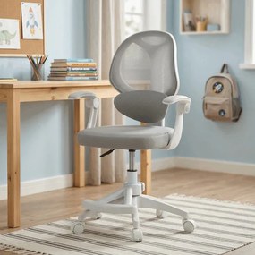Junior Irodai forgószék szürke mesh kárpittal. KA-W8008 BLUE