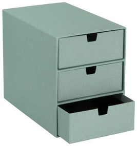 Zöld karton fiókos rendszerező Ingrid Canvas Paper Laminate – Bigso