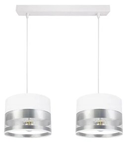 Csillár zsinóron MILO 2xE27/60W/230V ezüst