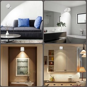 Vezeték nélküli mágneses LED lámpa az ágy fölé - fehér