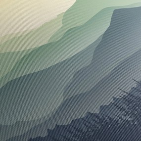 Kép - Forest Mountain (120x50 cm)