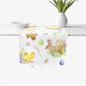 Goldea húsvéti teflonos asztali futó - húsvéti szimbólumok 35x180 cm