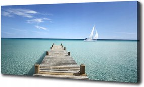 Vászonkép Fa móló 100x70 cm