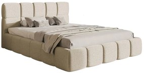 Franciaágy 180 cm Cirsten 180B (ágyráccsal) (világos bézs). 1099495