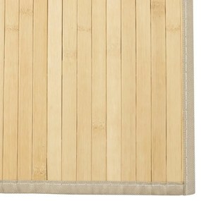 négyszögletű világos természetes bambusz szőnyeg 70 x 500 cm