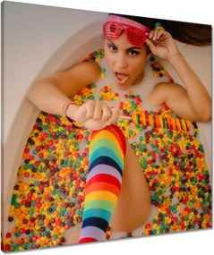 Vászonkép 60x60 Csinos nők Csajok Nagymamák