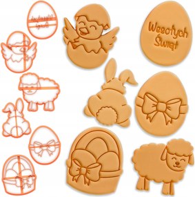 Húsvéti Formák Prémium húsvéti keksz lyukasztók 6-os szett