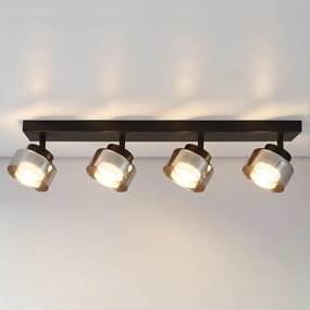 Brilagi - AURA LUX 4xGX53/30W/230V spotlámpa, fekete/füstszínű