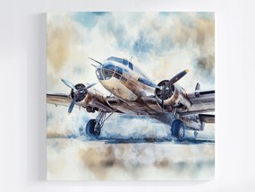 Canvas Katonai Vászonkép Retro Vintage Akvarell 80x80