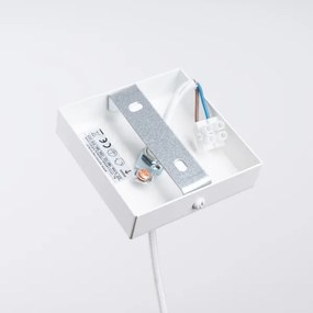 Sollux SL.1312 - Csillár zsinóron ARIES 1xE27/15W/230V bükkfa/fehér