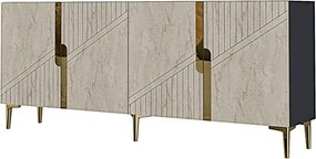 Evva 150 - Anthracite, Gold, Travertine