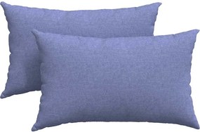 vidaXL Kanapé párnák 2 pcs Farmerkék 50 x 30 cm szövet