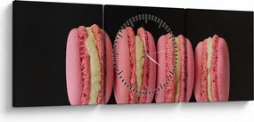Macaroons képe (órával) (90x30 cm)