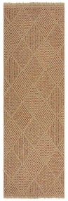 Natúr színű kültéri futószőnyeg 80x230 cm Nora Diamond – Flair Rugs
