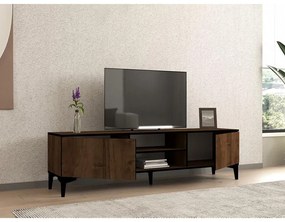 TV szekrény Erem - Walnut, Black