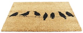 Kókuszrost lábtörlő 40x60 cm Birds On a Wire – Artsy Doormats