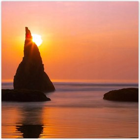 Poszterek 100x100 Sziklák Naplemente Tenger