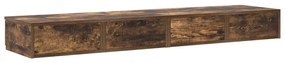 Ágyfiókok Füstölt Tölgy 160x36,5x16,5 cm Összeszerelt Fa