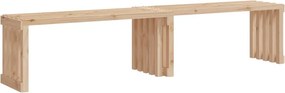 vidaXL tömör fenyőfa kerti kihúzható pad 212,5 x 40,5 x 45 cm