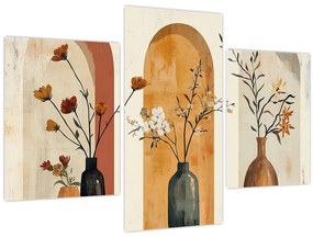 Kép - Vázák boltívekben (90x60 cm)