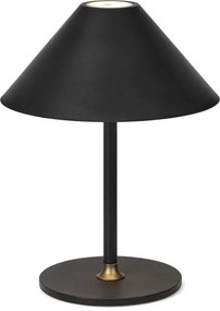 Hygge hordozható asztali lámpa, fekete, fém
