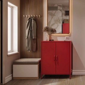 Szafka z półkami VITO, 800 x 1015 x 400 mm, Modern: czerwona