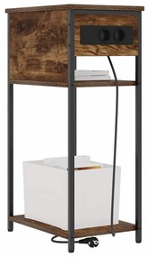 Éjjeliszekrény Füstölt tölgy 28.1 x 40.9 x 75 cm Faanyag