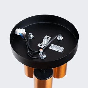 Sollux SL.1377 - Spotlámpa WINX 3xGU10/10W/230V fekete/réz