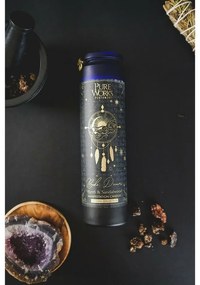 Arome Organikus gyertya Myrrh&amp;Sandalwood 300 gszínes, magas üvegben, bojtokkal
