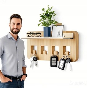 Kulcstartó akasztó 30cm x 14cm előszoba folyosó