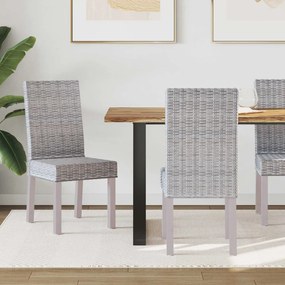 Étkezőszék 2 pcs Fehér Mosás 45 x 54 x 93 cm Tömör Mahagóni Fa