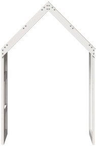 fehér tömör fenyőfa gyerekágytető 55 x 84 x 132 cm