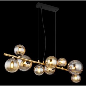 Globo 56135-9H - LED Csillár zsinóron RIHA 9xG9/3W/230V sárgaréz