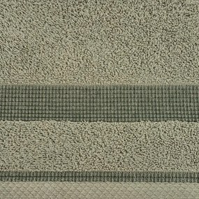 Törölköző 50x90 Rodosz olivazöld 10 frottír 500g/m2