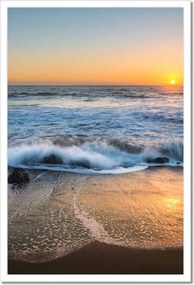 Poszterek keretben 40x60 Naplemente tengerpart