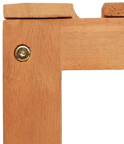 Kültéri Fa Pad Félkör 160 cm Tömör Eukaliptusz